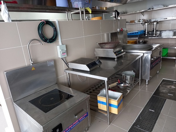 Lắp đặt bếp từ công nghiệp cho Bệnh viện đa khoa Nam Sài Gòn